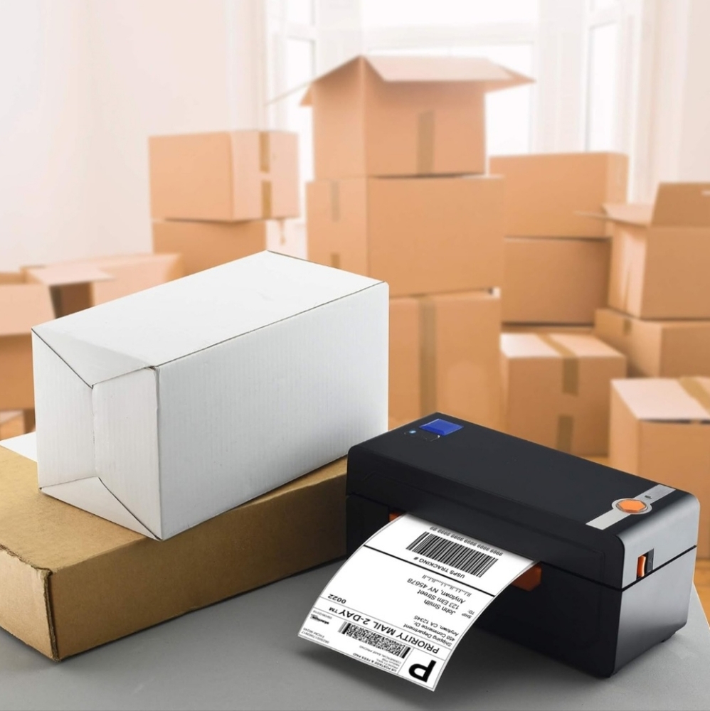 Bluetooth Shipping Label Printer 4x6 Thermal Label Printer Wireless High Speed D